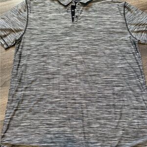 BKE Men's Black and Gray Polo Shirt